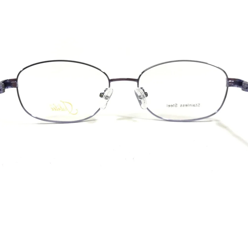 Jubilee Eyeglasses Frames Shiny Purple Oval Full Wire Rim 53-17-135